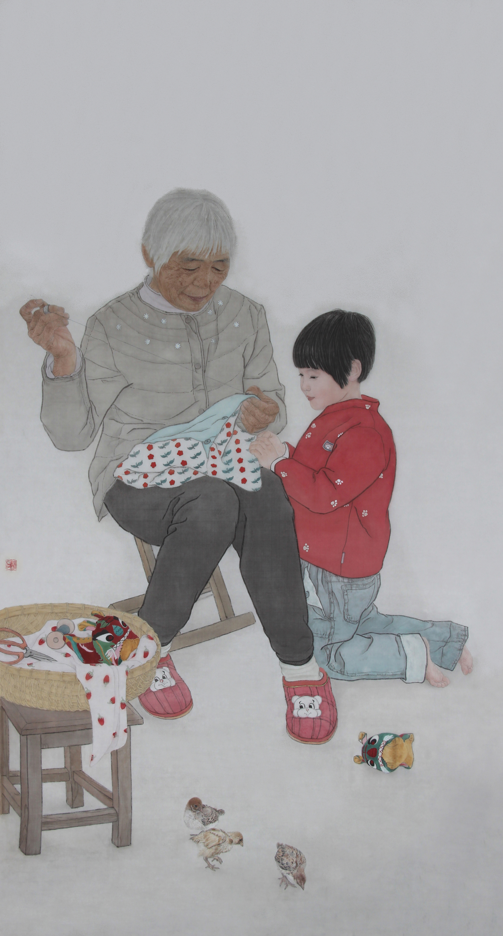 5.《姥姥》180cmx97cm绢本设色2013.jpg