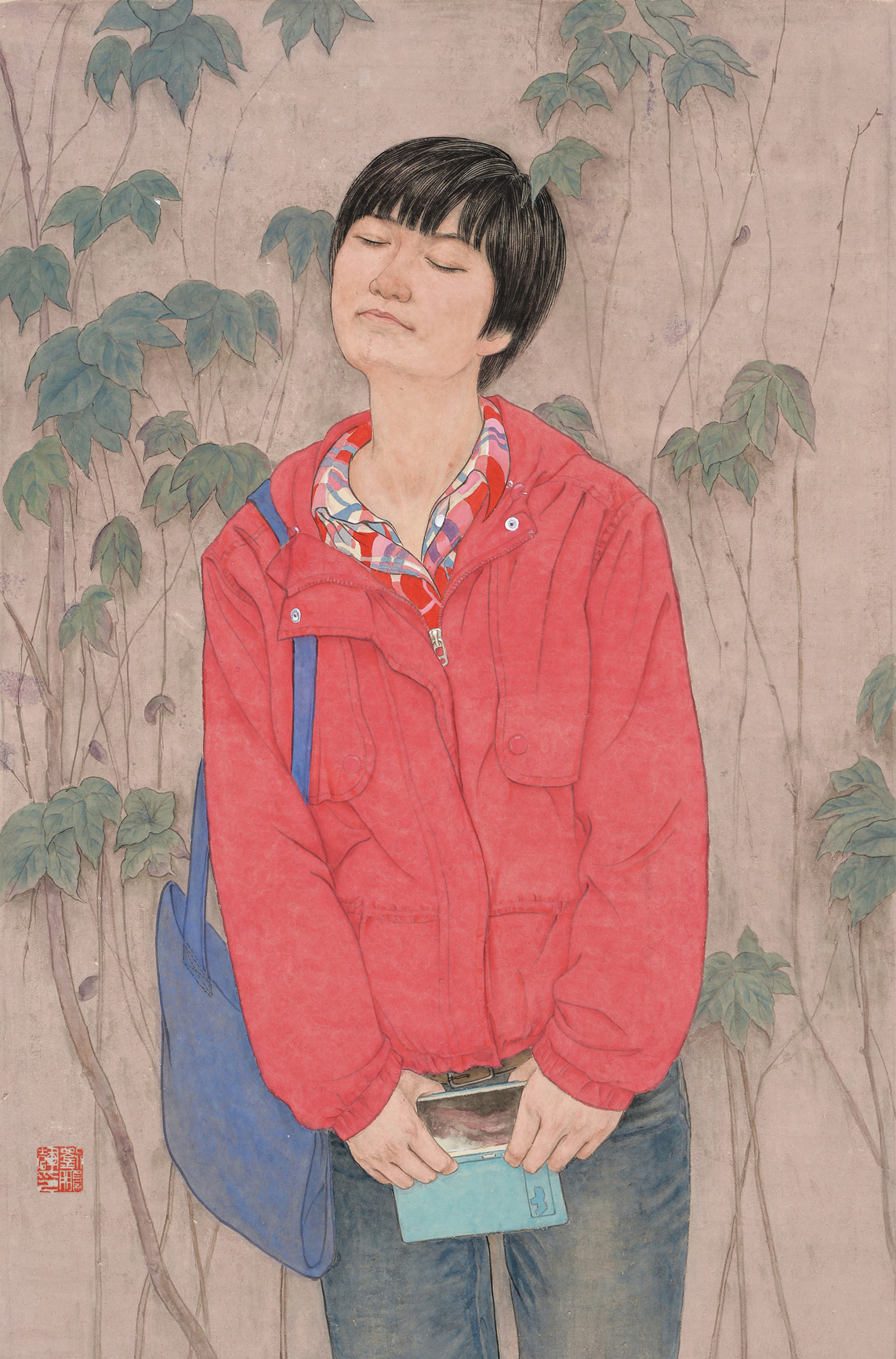 7.《小镇来的女孩》76cmx49cm纸本设色2015.JPG