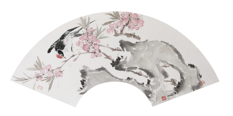 桃花浅深处64×20cm.jpg