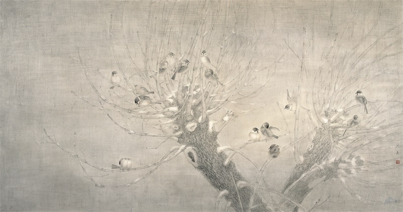 《春萌》  90x180cm  获“锦绣中原全国中国画展优秀奖”.jpg