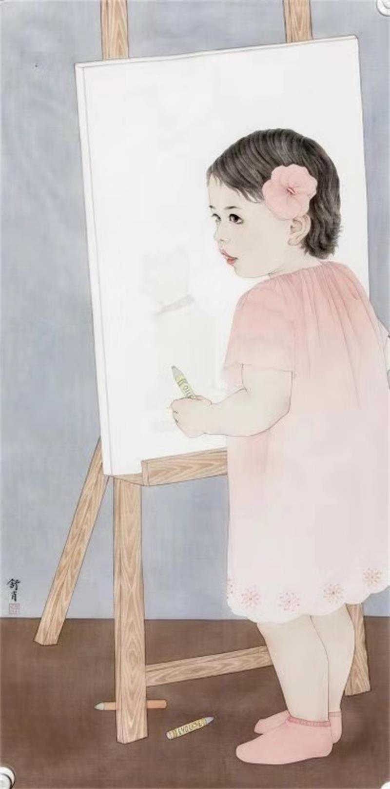 童年—小小画家80cmx30cm.jpeg