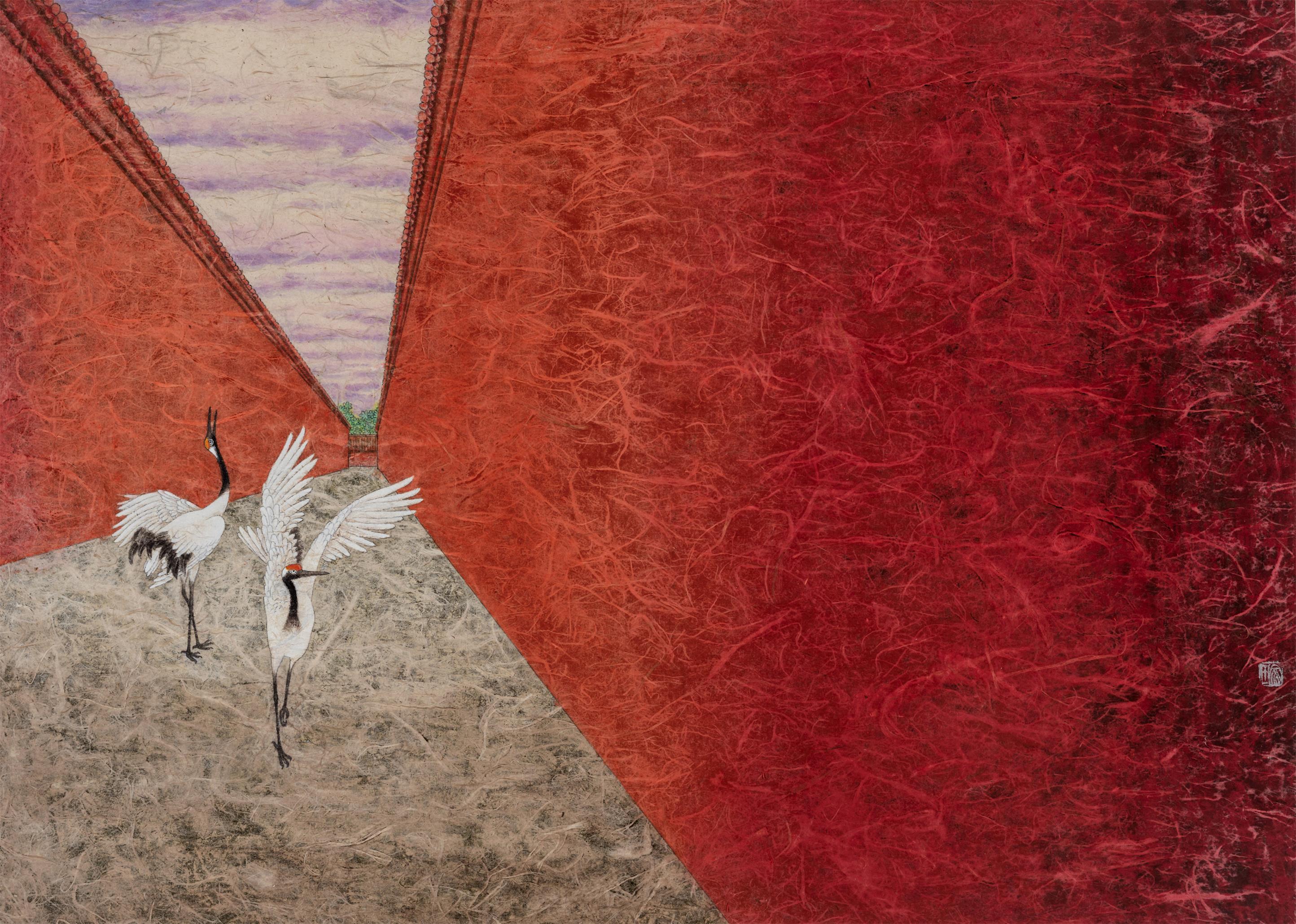 10 《鹤舞千年》      55cmx39cm     2015.JPG