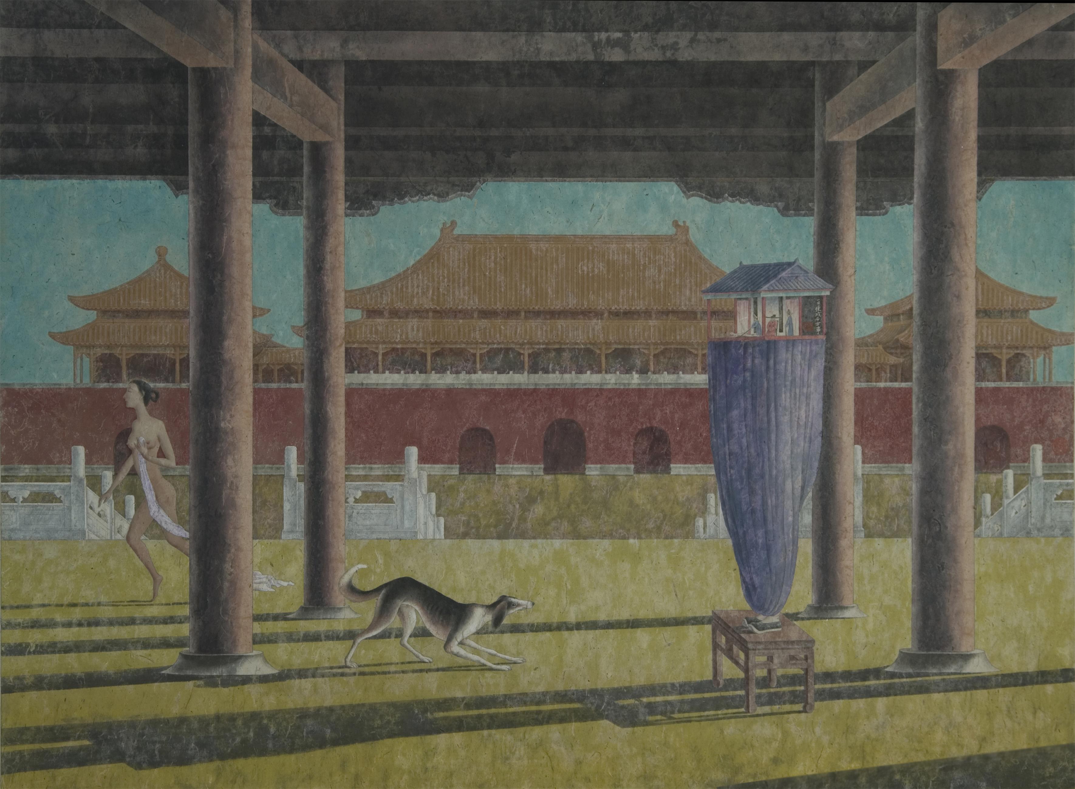 11 《独角戏》         121cmx 90cm     2011.jpg