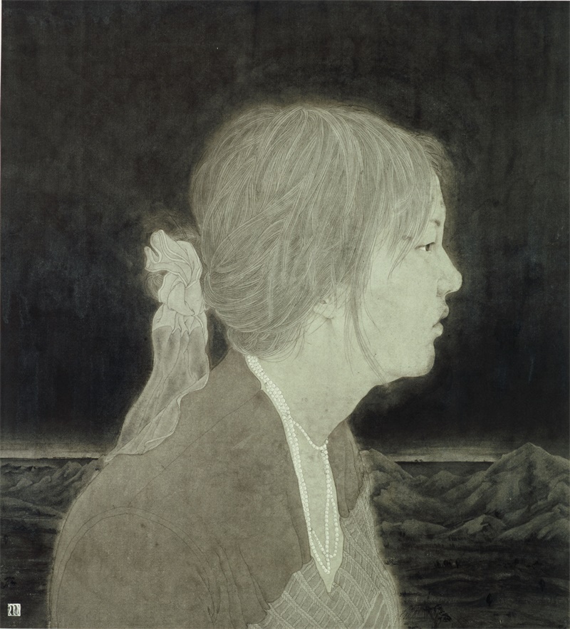 《江山.美人》   55x50cm   纸本水墨   2008年7月