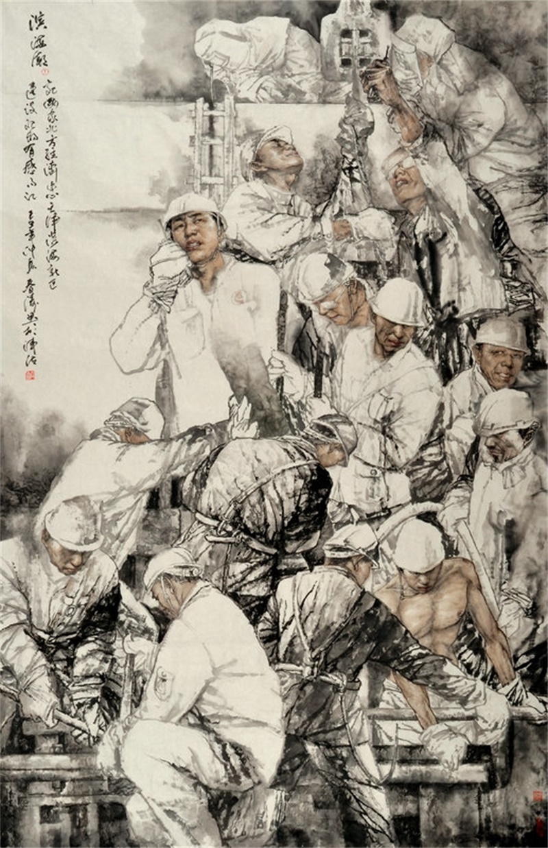 1滨海潮--入选十一届全国美展-封底内页204x185cm.jpg