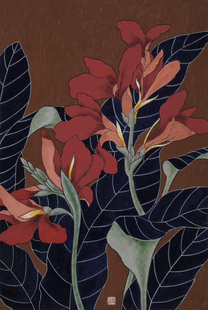 《美人蕉》60cmx40cm.jpg