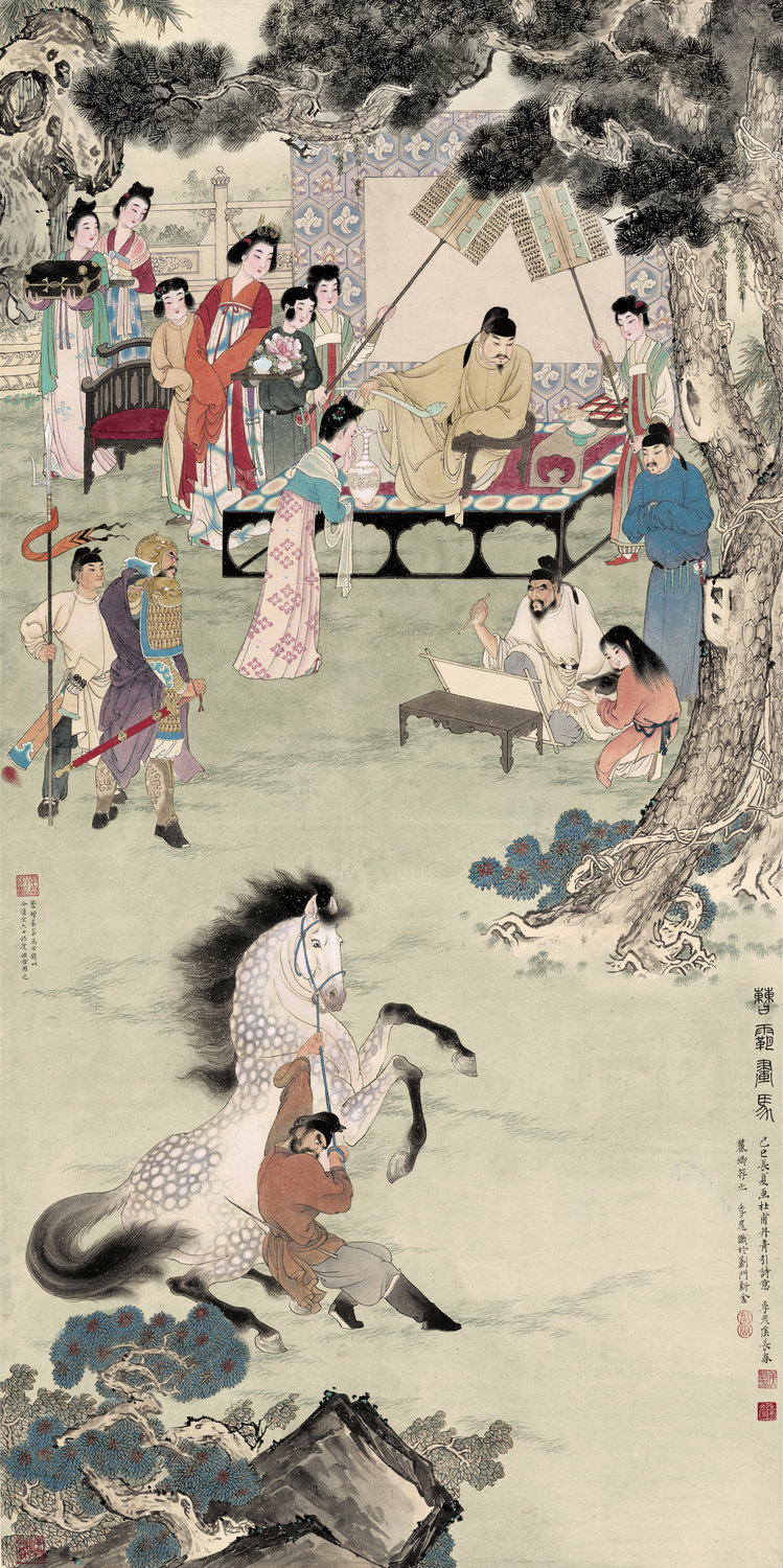 侯长春 曹霸画马66x132-t.jpg