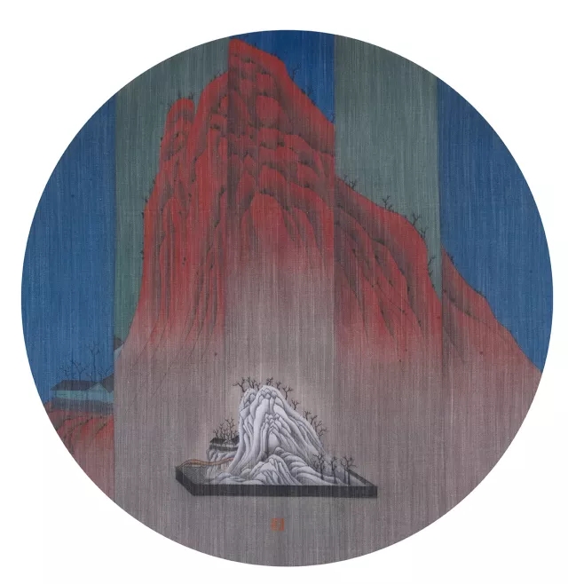 HOME系列二  55cm × 55cm  绢本设色 2016年