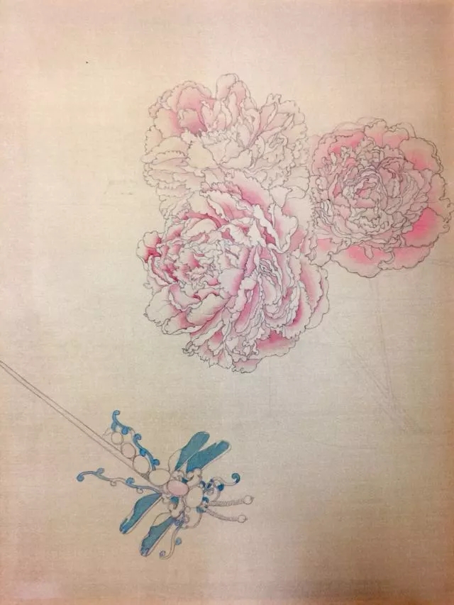 度 &nbsp;50cm × 40cm &nbsp;绢本设色 2017年