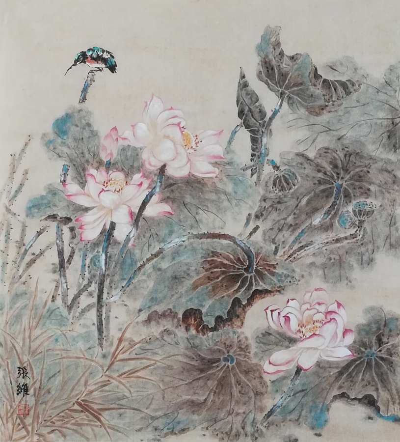 创作作品《盼》（没骨花鸟）.jpg