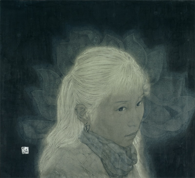 《欲.迷》  48x50cm   纸本水墨   2007年12月