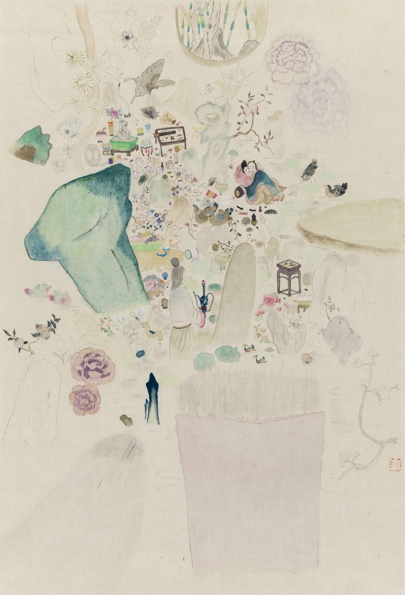 《霁》+纸本设色+52x35cm+2016_1.jpg