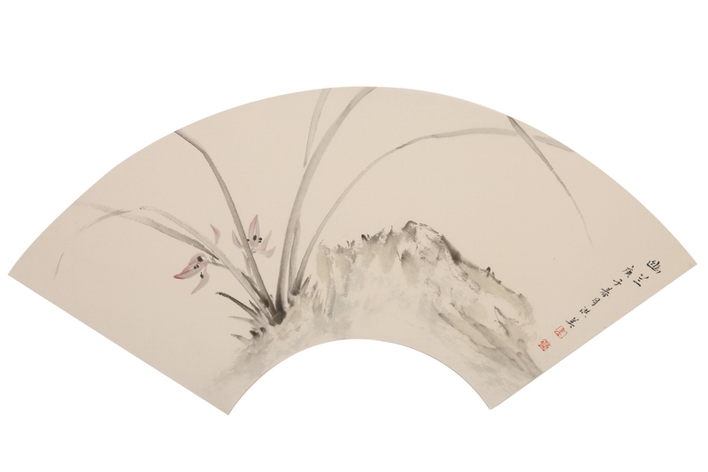 卢洪英义拍9，《幽兰》画心尺寸21x56cm纸本.jpg