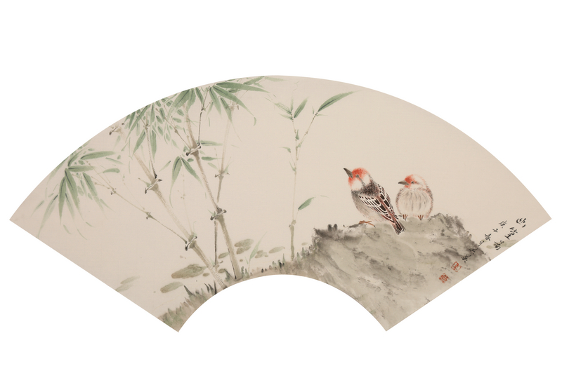 卢洪英义拍6，《幽篁图》画心尺寸21x56cm纸本.jpg