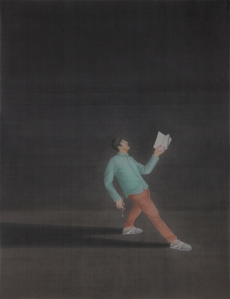 寻灵者NO.1 绢本设色 45x34cm 2019.JPG