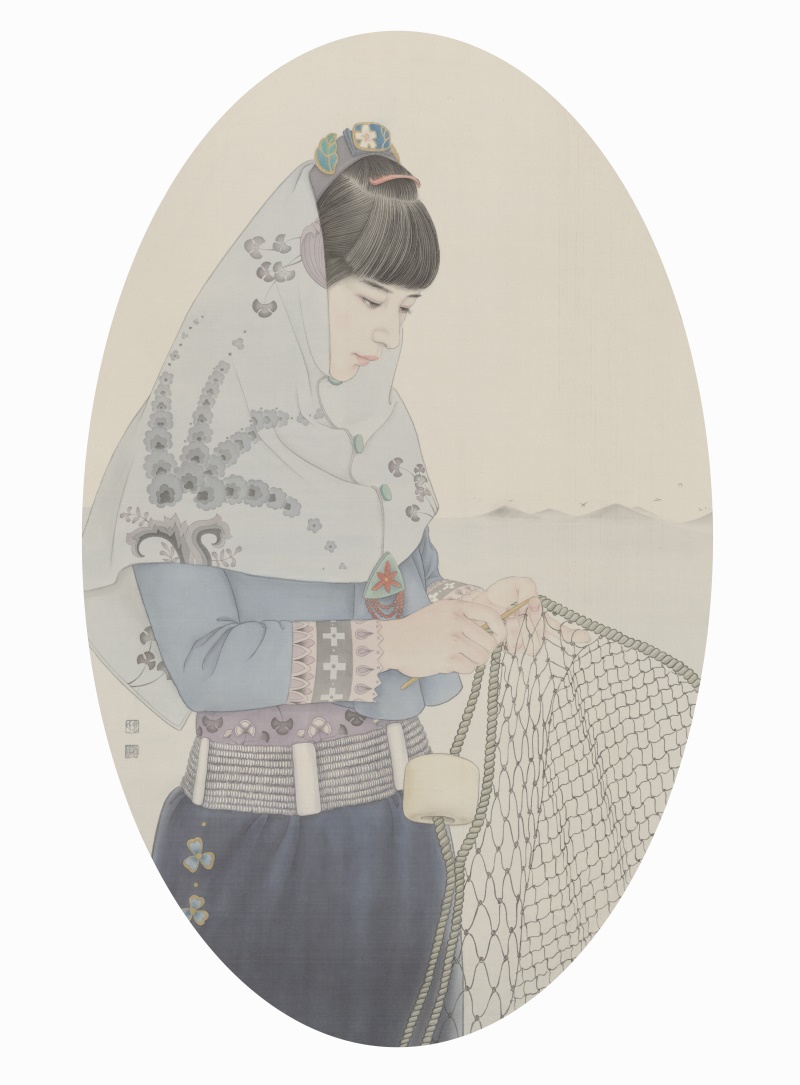 《安念-1》  77x46cm  绢本  2016