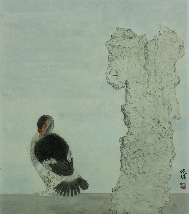 《回眸》        54cmx46cm    纸本水墨      2018.jpg