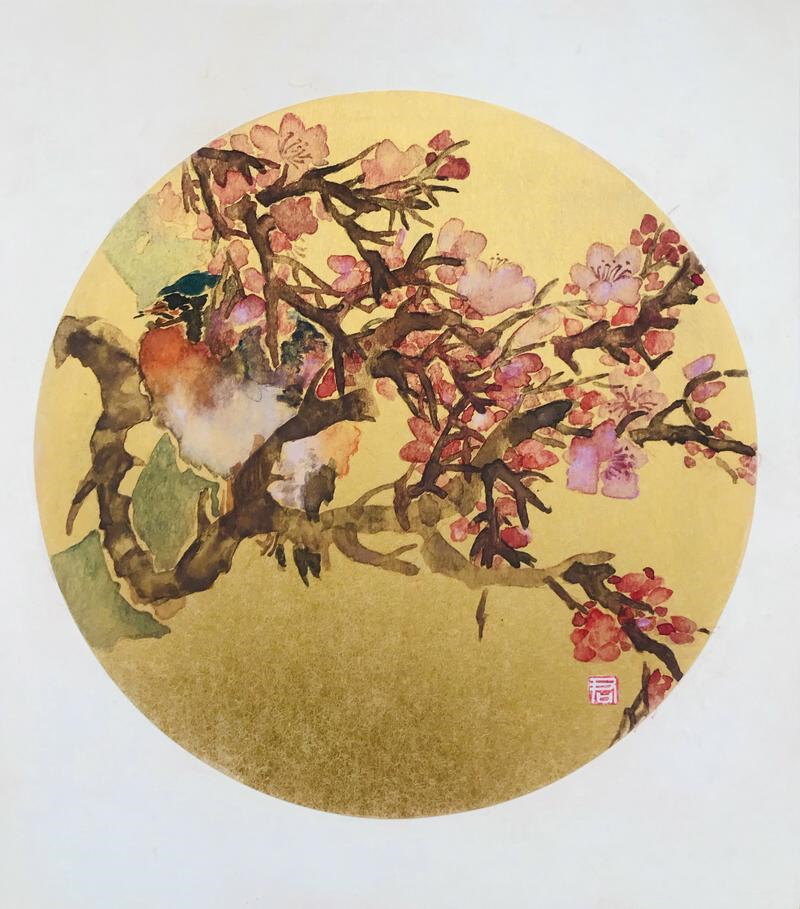 6《栖花际邻》27cmx24cm纸本2019.jpg