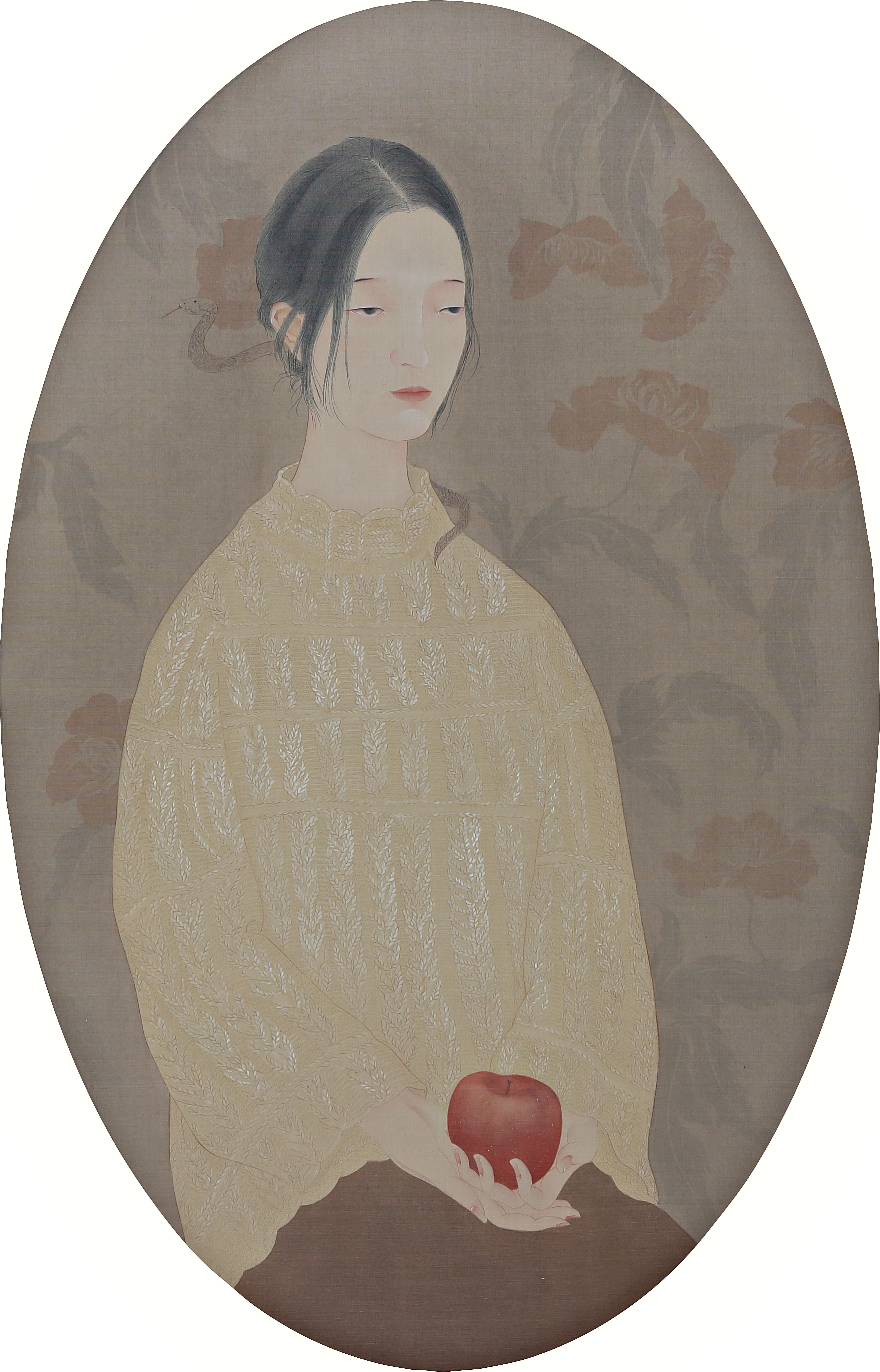 8《苹果》100cmx70cm绢本2016.jpg
