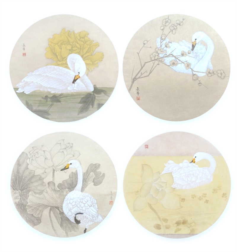 鹄入百花园系列33cm×33cm工笔设色 2019.jpg