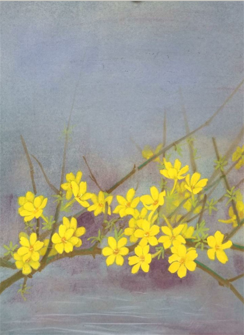 迎春35cm×45cm工笔设色2018.jpg
