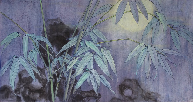 月影95cm×50cm工笔设色2018.JPG