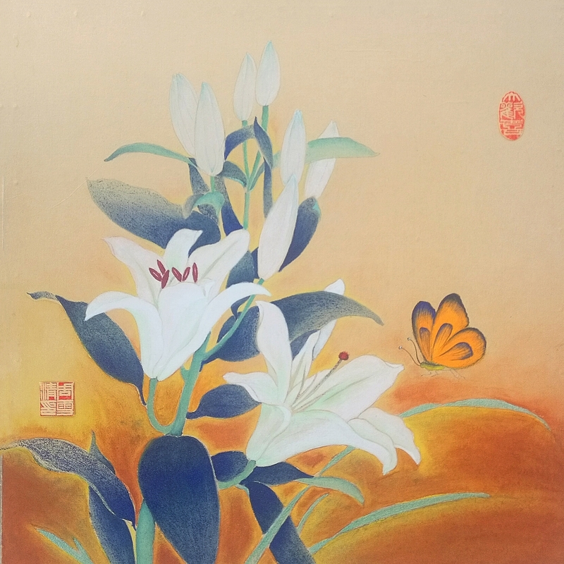 6《吸引》40cmx40cm工笔重彩2017年.jpg