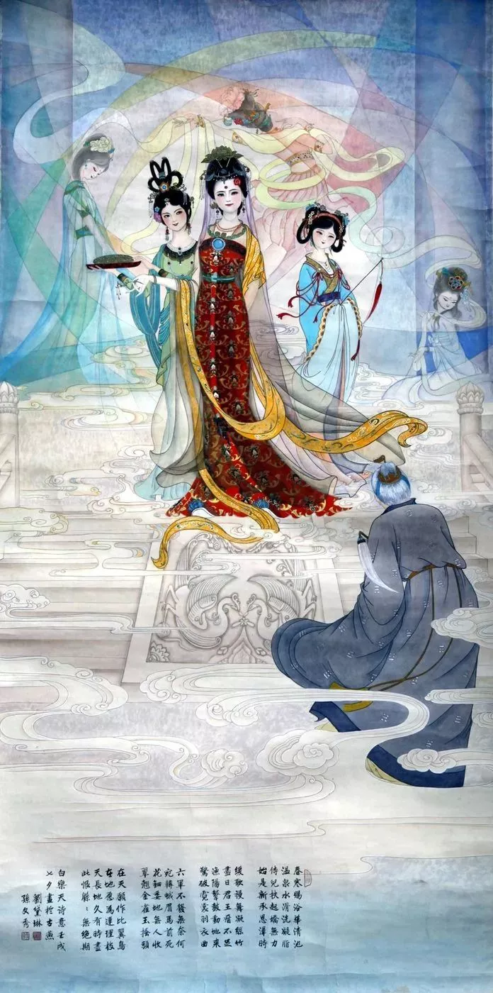 珍贵资料]刘松岩孙文秀刘黛琳合作传统国画选- 北京工笔重彩画会