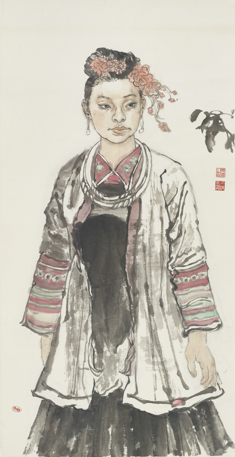 青年画家陈聪计划在少数民族人物绘画方面进行更加深入,更加多元的